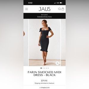 Jaus Black Dress